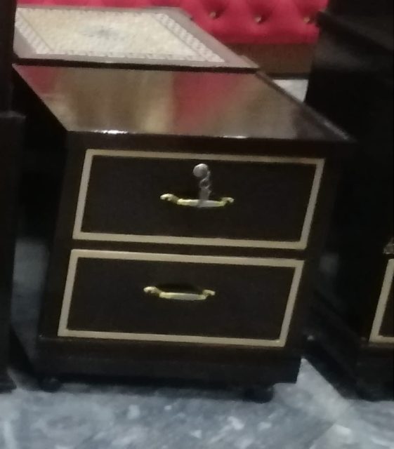 Dark Two-Drawer Bedside Cabinet — main view from the supplied Priceless collection