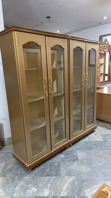 Honey-Tone Four-Door Display Cabinet — main view from the supplied Priceless collection