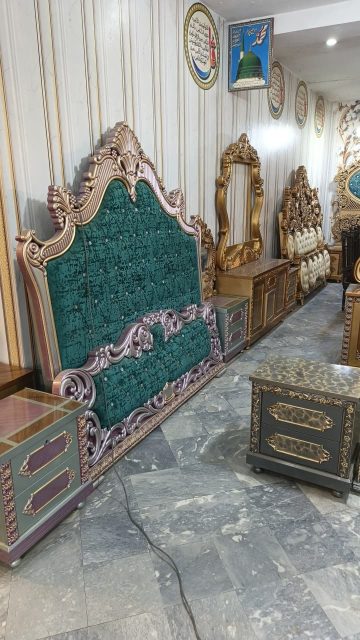 Emerald Ornate Headboard Panel — main view from the supplied Priceless collection