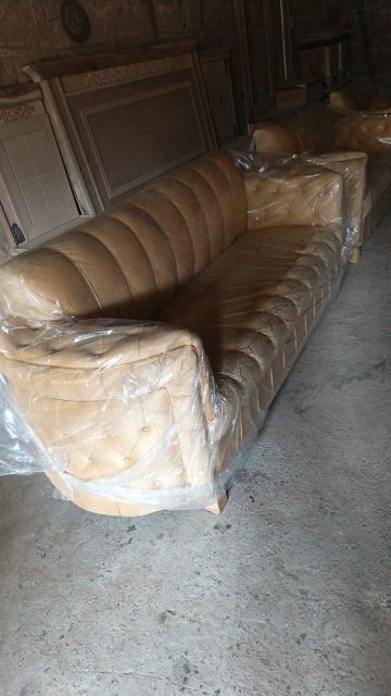 Beige Channel-Back Sofa — main view from the supplied Priceless collection
