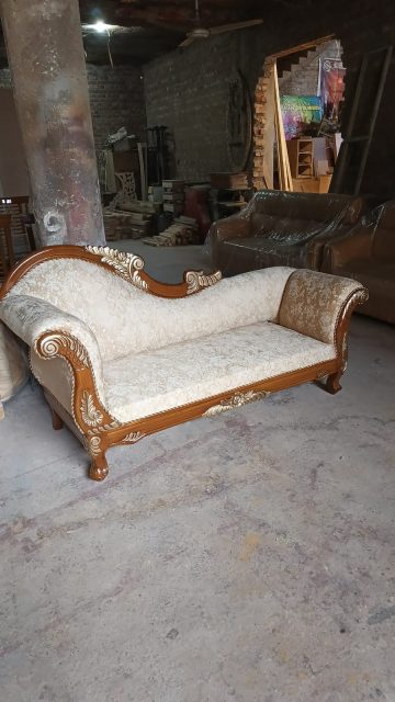 Ivory Scroll-Frame Loveseat — main view from the supplied Priceless collection