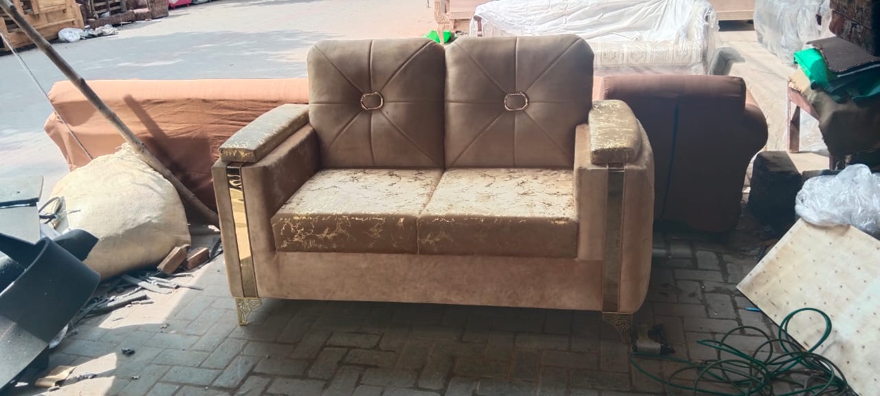 Mocha Two-Cushion Loveseat — main view from the supplied Priceless collection