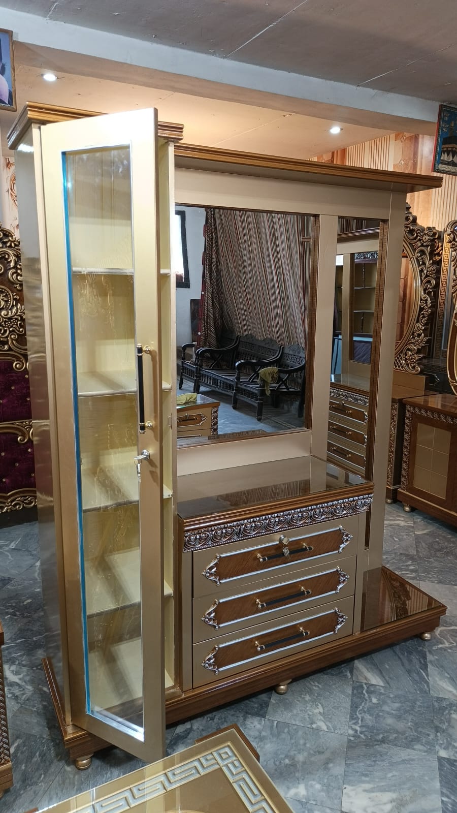Gold-Tone Mirror and Display Dressing Unit — additional view from the supplied Priceless collection
